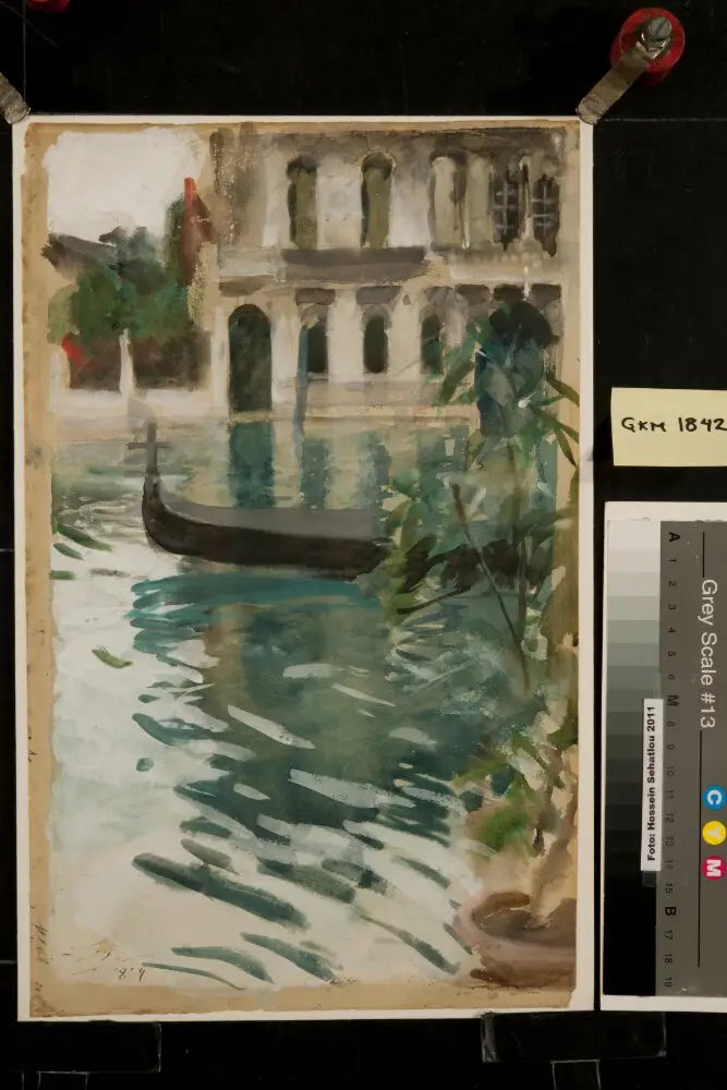 Gondole foran Palazzo Barbaro - Anders Zorn