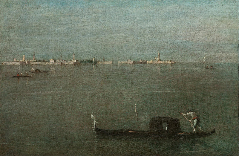 Gondoler ved lagunen - Francesco Guardi