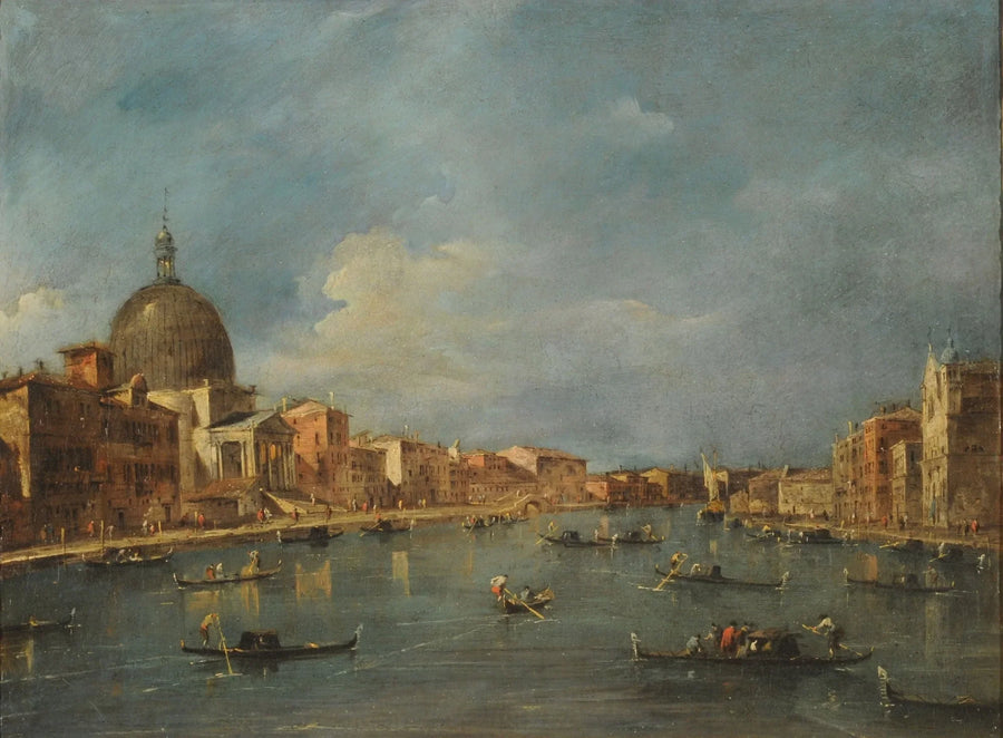 Grand Canal med Sam Simeone piccolo - Francesco Guardi