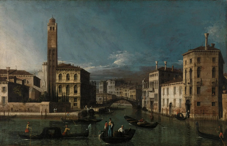 Grand Canal : San Geremia og indgangen til Cannaregio - Canaletto