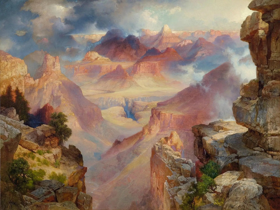 Grand Canyon de l'Arizona ved solnedgang - Thomas Moran