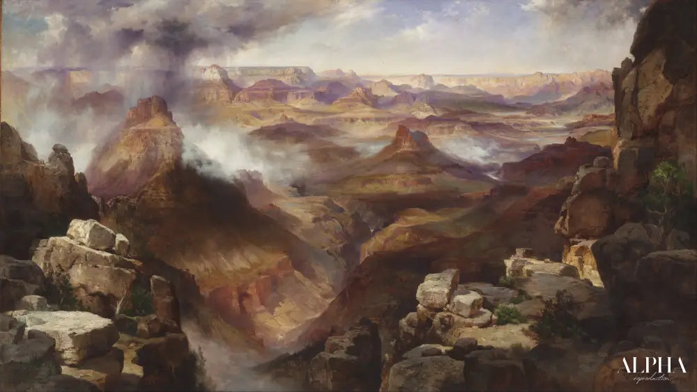 Grand Canyon du fleuve Colorado - Thomas Moran - Reproductions de tableaux et peintures haut de gamme