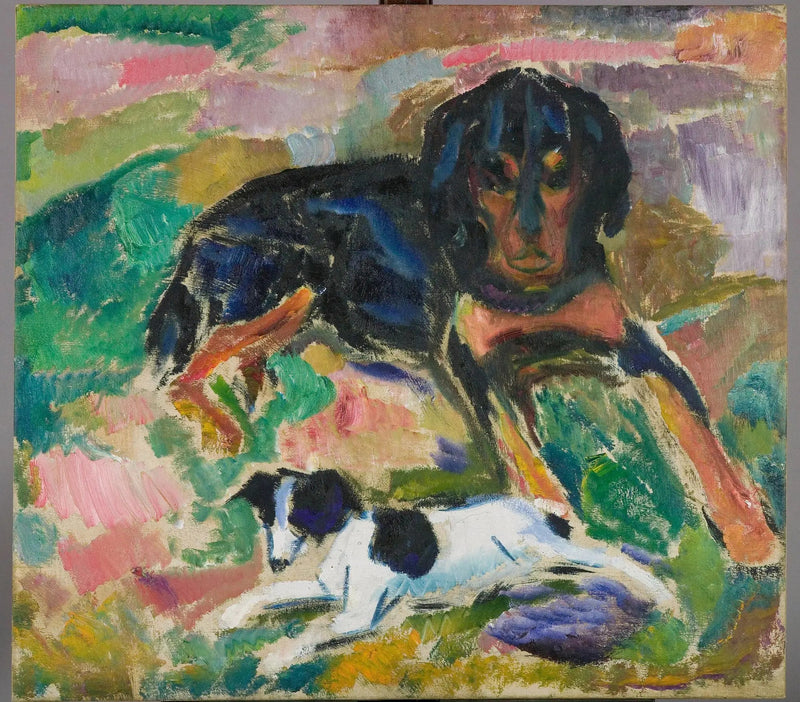 Store og Små Hunde - Edvard Munch