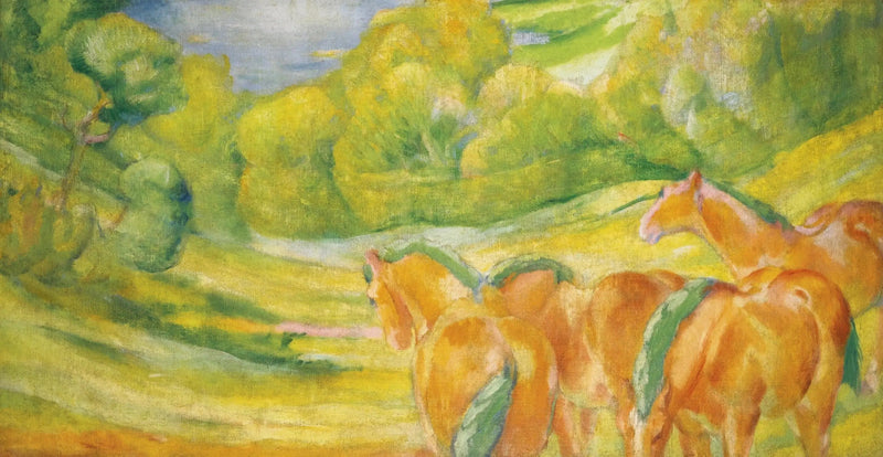 Stort Landskab I - Franz Marc