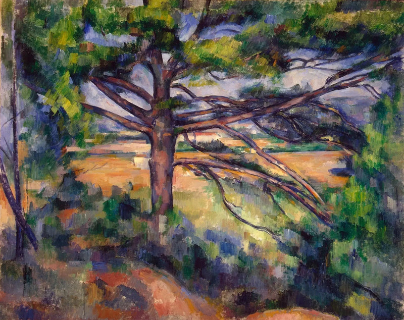 Stor fyr og røde jordfarver - Paul Cézanne