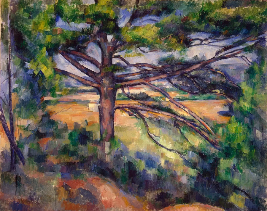 Stor fyr og røde jordfarver - Paul Cézanne