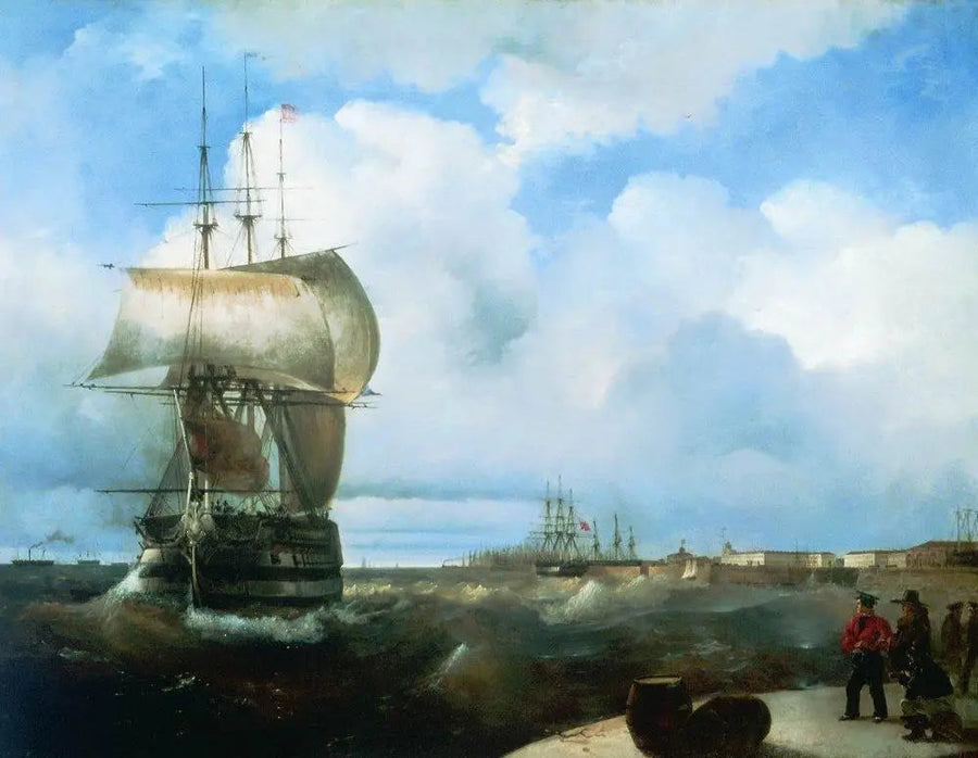 Stor raid i Kronstadt - Ivan Aïvazovski
