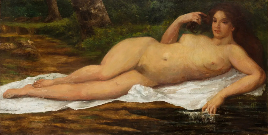 Store Baderinde - Gustave Courbet