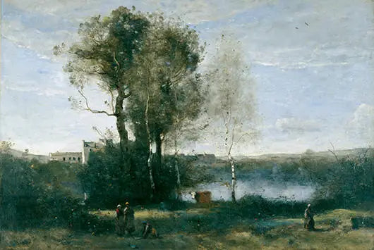 Store landbrugsområder - Jean-Baptiste Camille Corot
