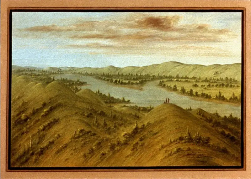 Grassy Bluffs Haut-Missouri - George Catlin - Alpha Reproduction