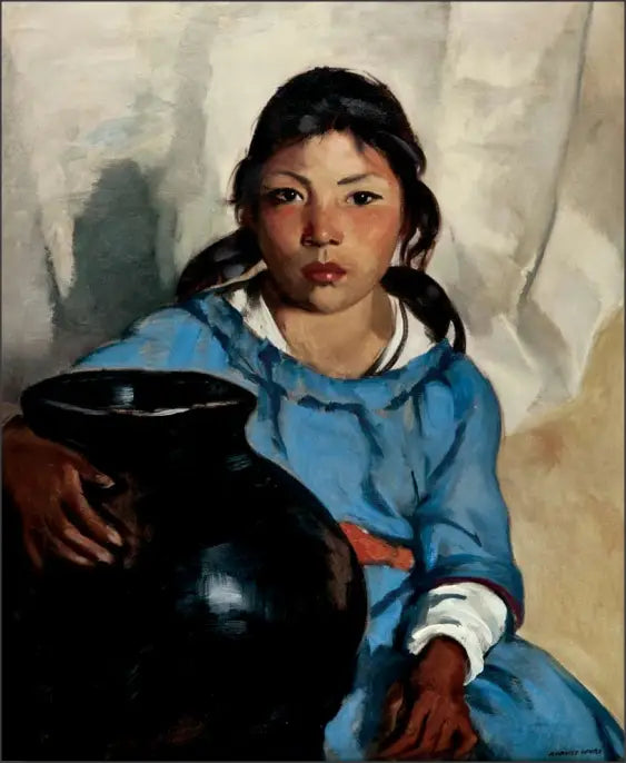 Gregorita med Santa Clara-skålen - Robert Henri