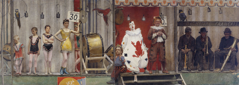 Grimaces et misère - Les Saltimbanques - Fernand Pelez