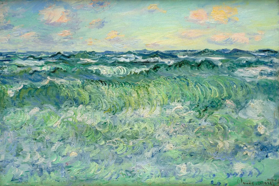 Stort hav i Pourville W1444 - Claude Monet