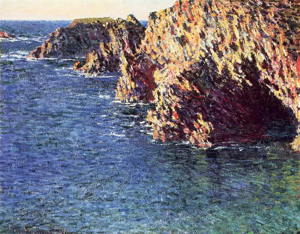 Grotte de Port-Domois - Claude Monet image 1 reproduction artisanale de tableau
