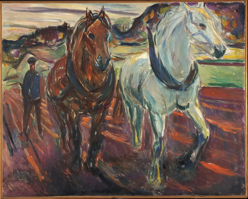 Træk hestegruppe - Edvard Munch