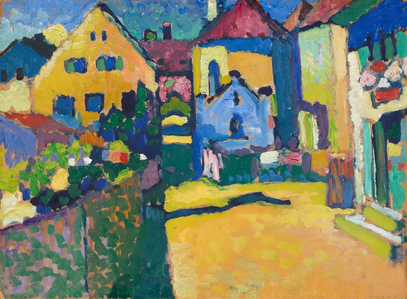Grungasse i Murnau - Vassily Kandinsky
