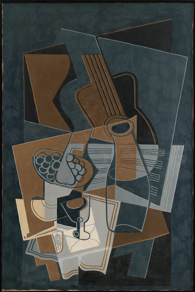 Guitare og flaske - Juan Gris