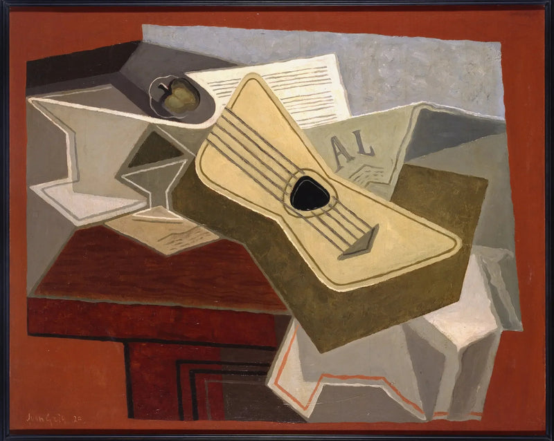 Guitare og journal - Juan Gris