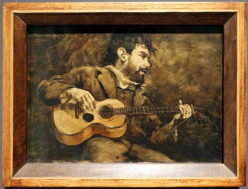 Guitarrist - Portræt af den spanske maler Darío de Regoyos - Théo van Rysselberghe