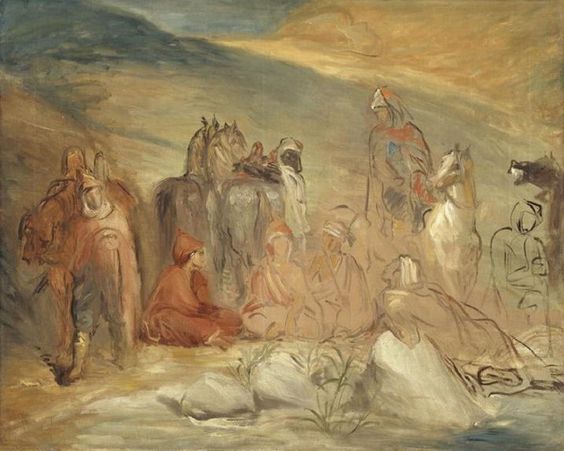 Spahis' vagt ved en kilde - Théodore Chassériau