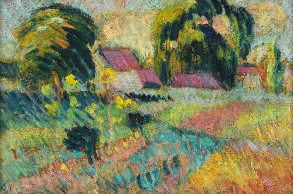 Hameau des environs de Rouen - Robert Antoine Pinchon image 1 tableau peint à l’huile sur toile