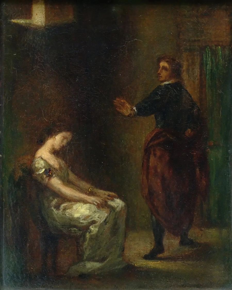 Hamlet og Ophelia - Eugène Delacroix