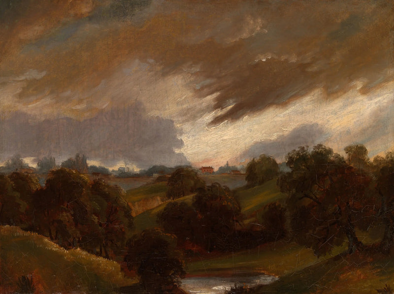 Hampstead, tordenvejrshimmel - John Constable