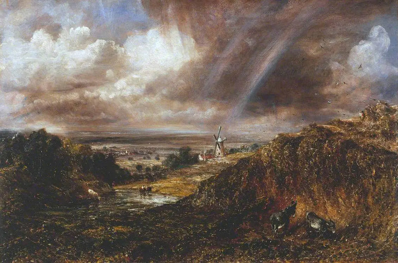 Hampstead Heath med en regnbue - John Constable