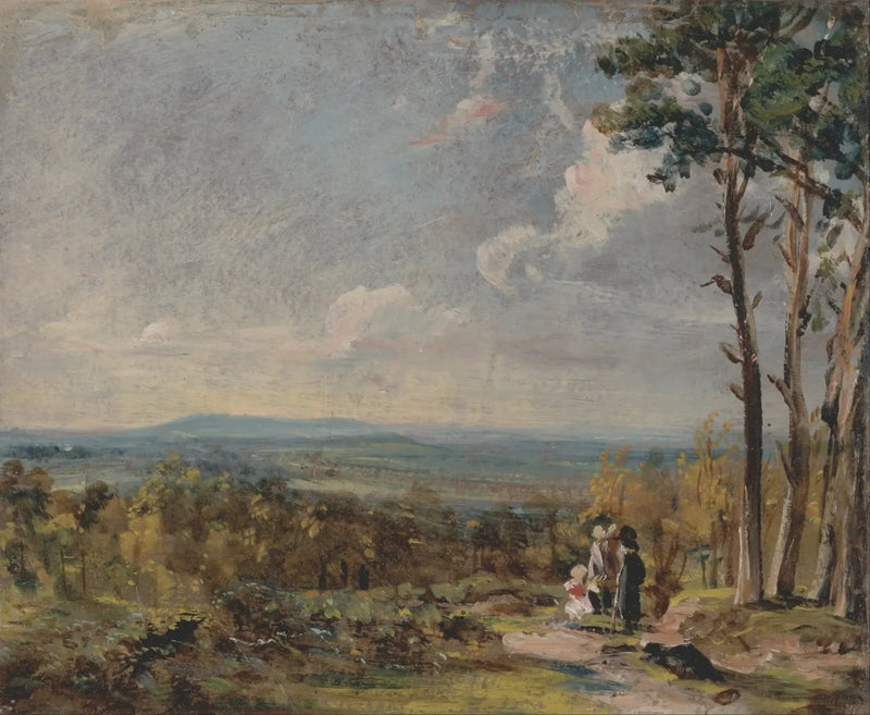 Hampstead Heath i retning af Harrow - John Constable