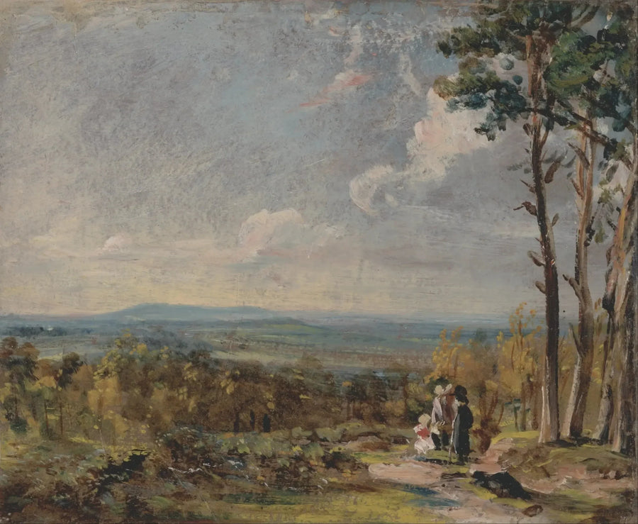 Hampstead Heath i retning af Harrow - John Constable