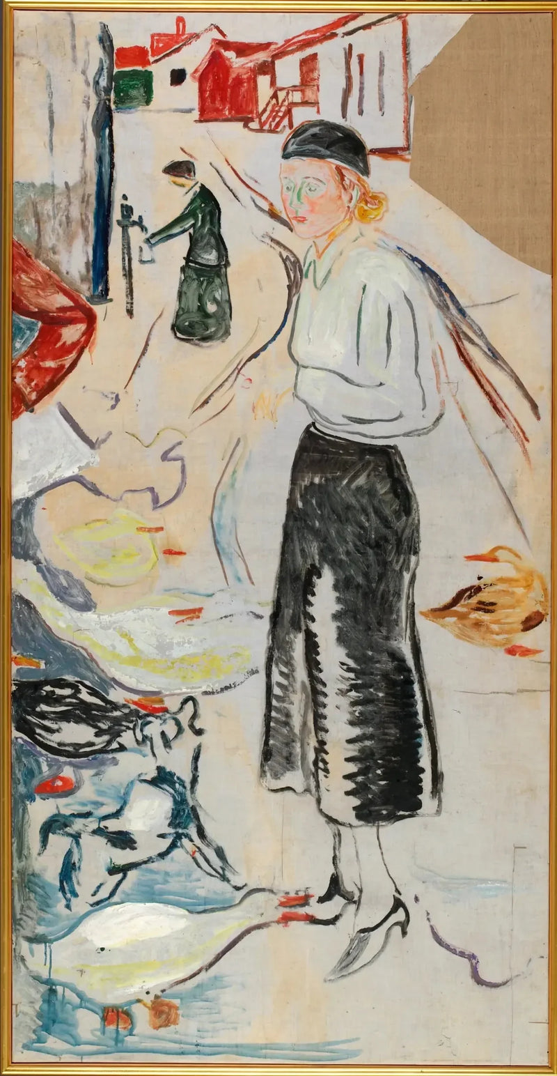 Hanna Brieschke i Åsgårdstrand - Edvard Munch