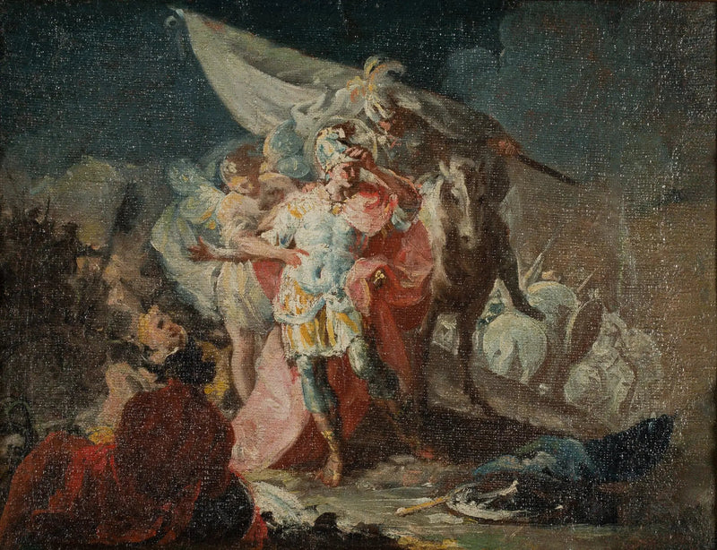 Hannibal den Erobrende observerer Italien for første gang fra Alperne (skitse) - Francisco de Goya