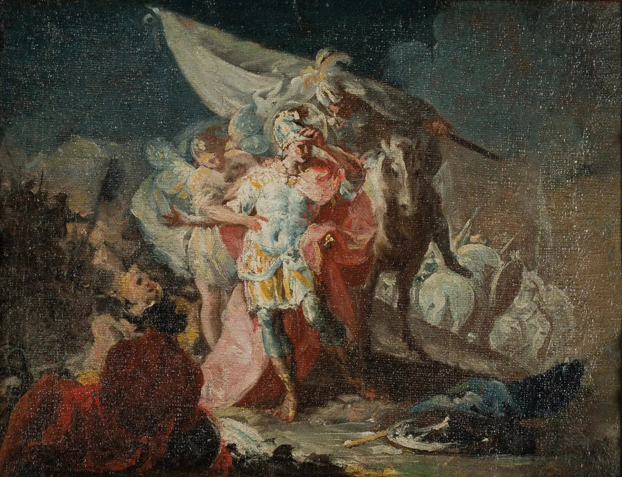 Hannibal den Erobrende observerer Italien for første gang fra Alperne (skitse) - Francisco de Goya