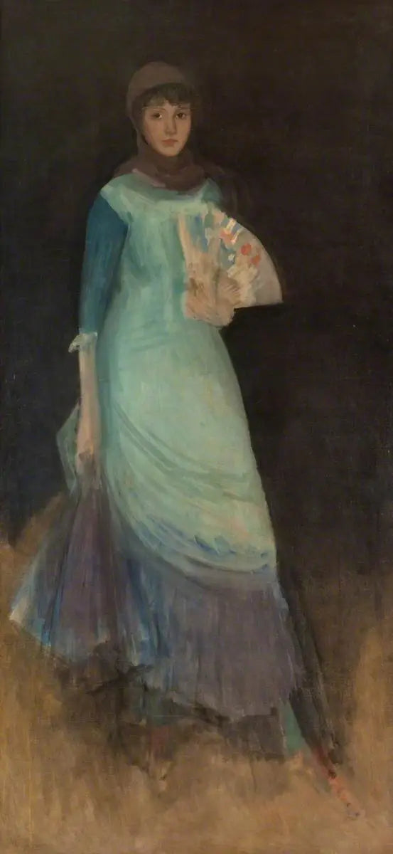 Harmoni i blå og violet: Miss Finch - James Abbott McNeill Whistler
