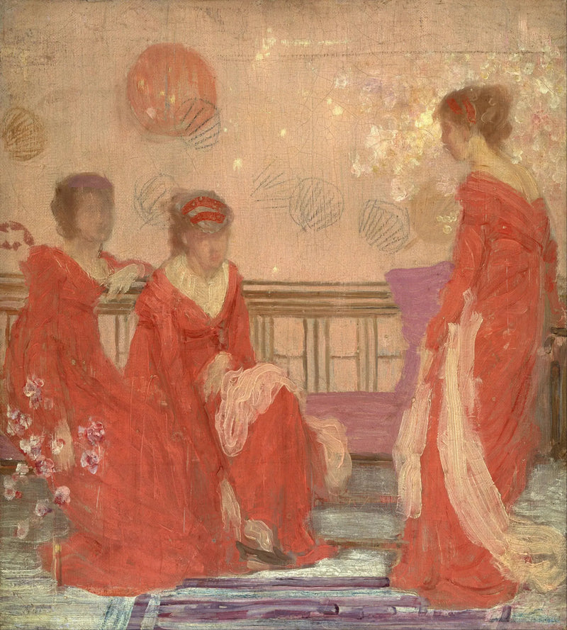 Harmoni i farverne kød og rød - James Abbott McNeill Whistler