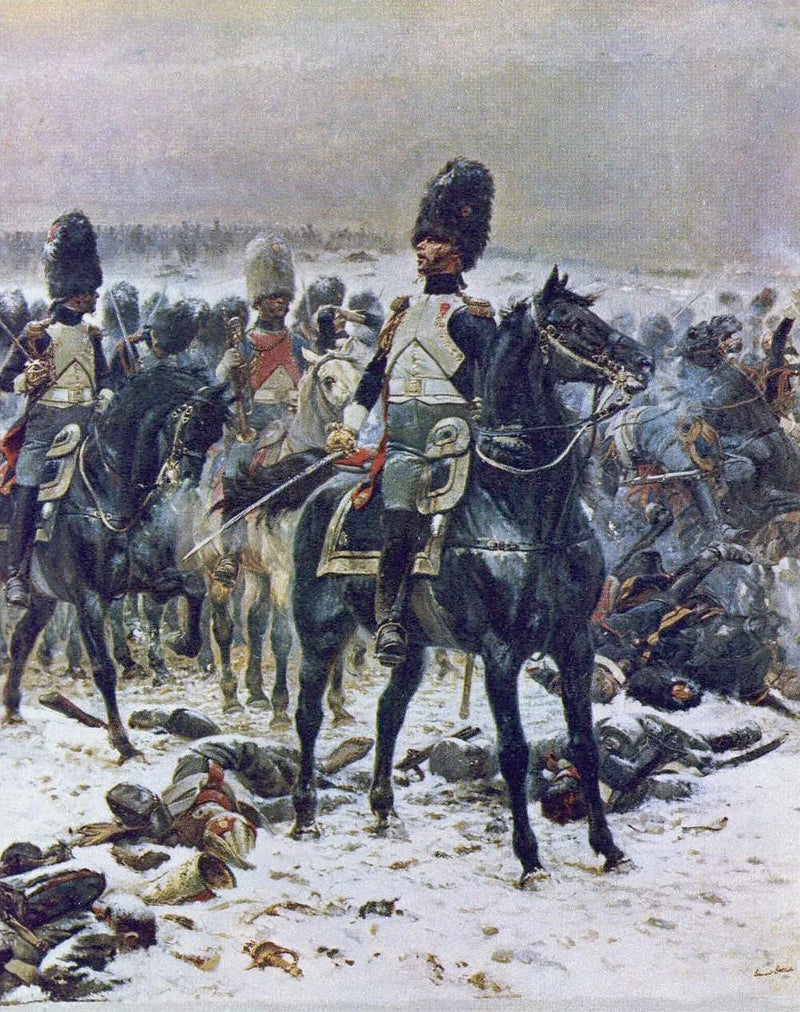 Høje hoveder! Oberst Lepic ved Eylau den 8. februar 1807 - Édouard Detaille