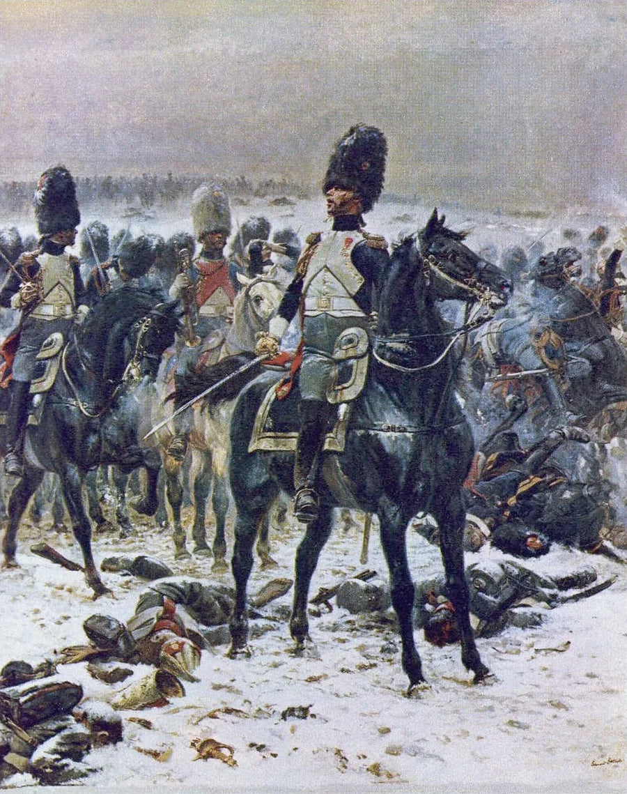 Høje hoveder! Oberst Lepic ved Eylau den 8. februar 1807 - Édouard Detaille