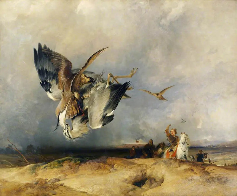 Hawking i oldtiden - Edwin Henry Landseer