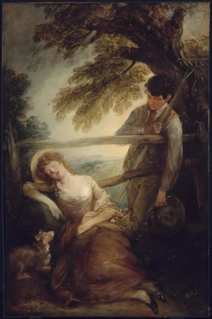 Haymaker og den sovende pige - Thomas Gainsborough
