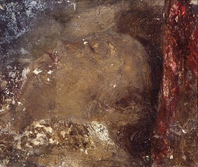 Hoved af en sovende person - J. M. W. Turner