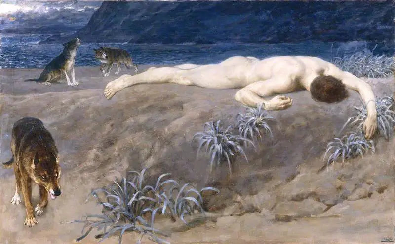 Hector død - Briton Rivière