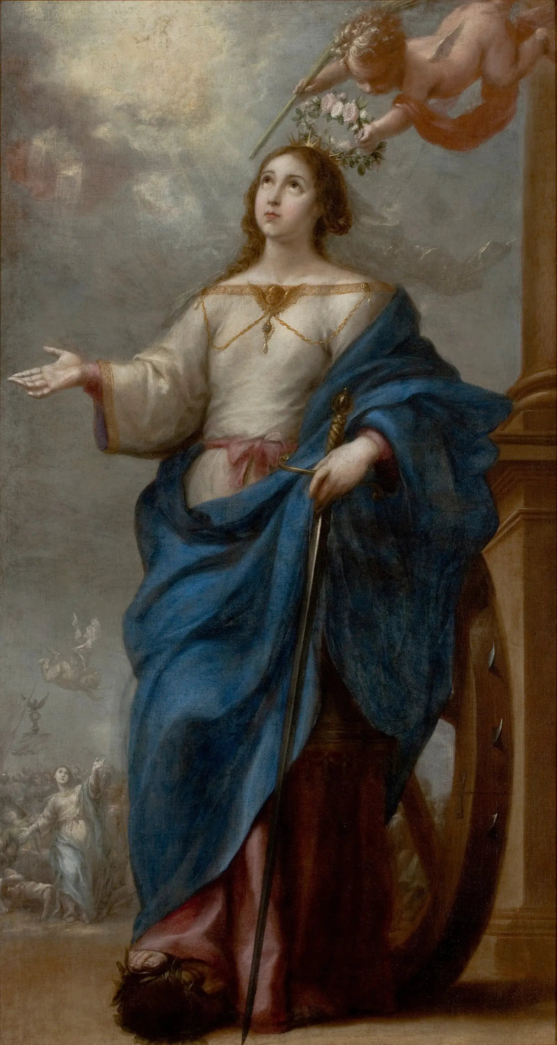 Helgeninde Katharina af Alexandria - Bartolomé Esteban Murillo