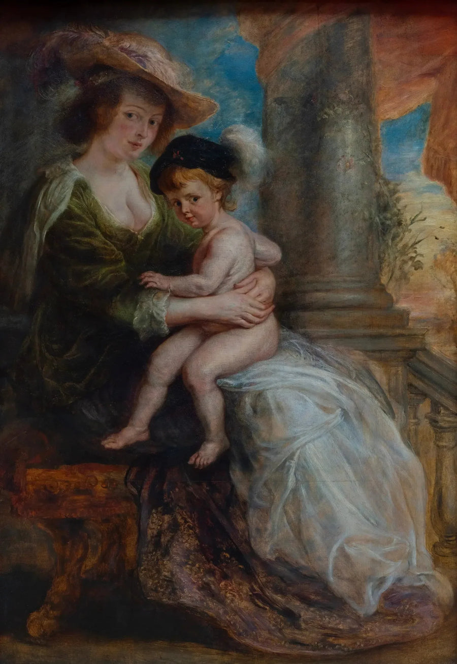 Hélène Fourment og hendes søn Frans - Peter Paul Rubens