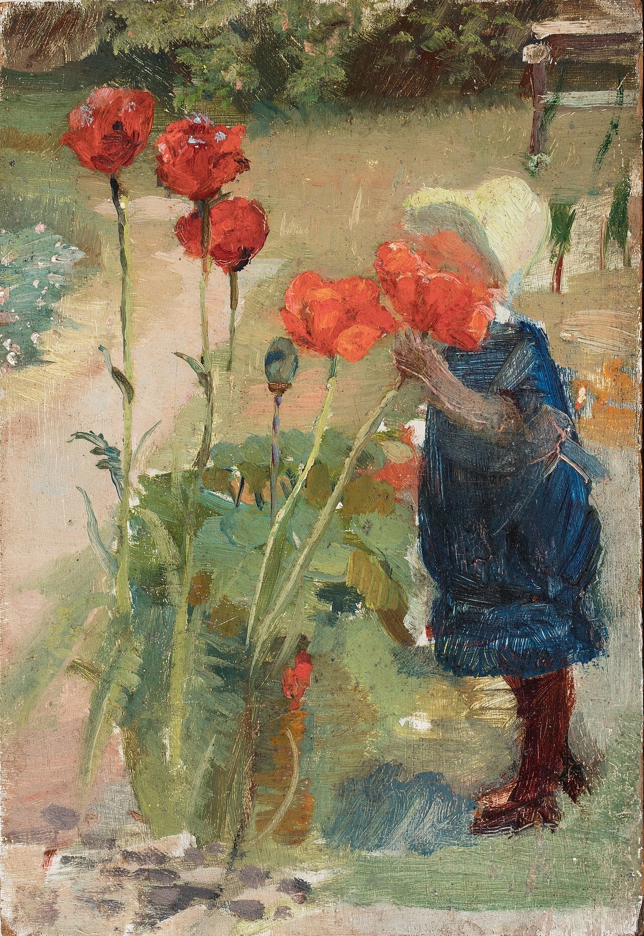 Helga i Valmuerne - Michael Peter Ancher
