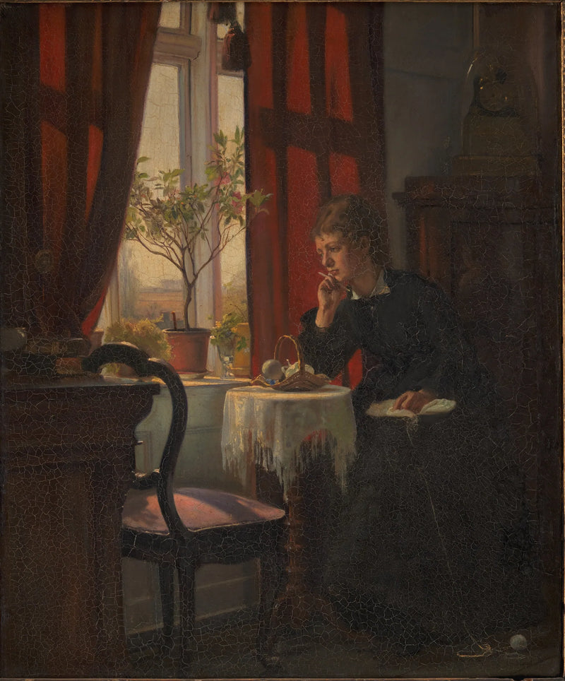 Helga Johansen, søster til kunstnere - Viggo Johansen