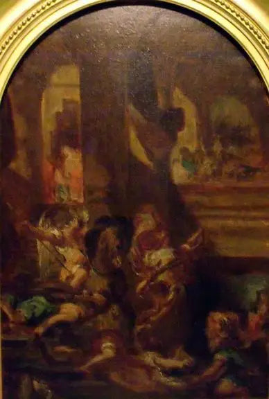 Héliodore jaget fra templet - Eugène Delacroix