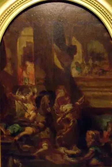 Héliodore jaget fra templet - Eugène Delacroix