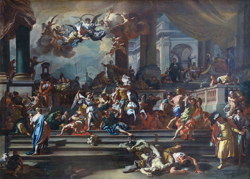 Héliodore jaget ud af Templet - Francesco Solimena