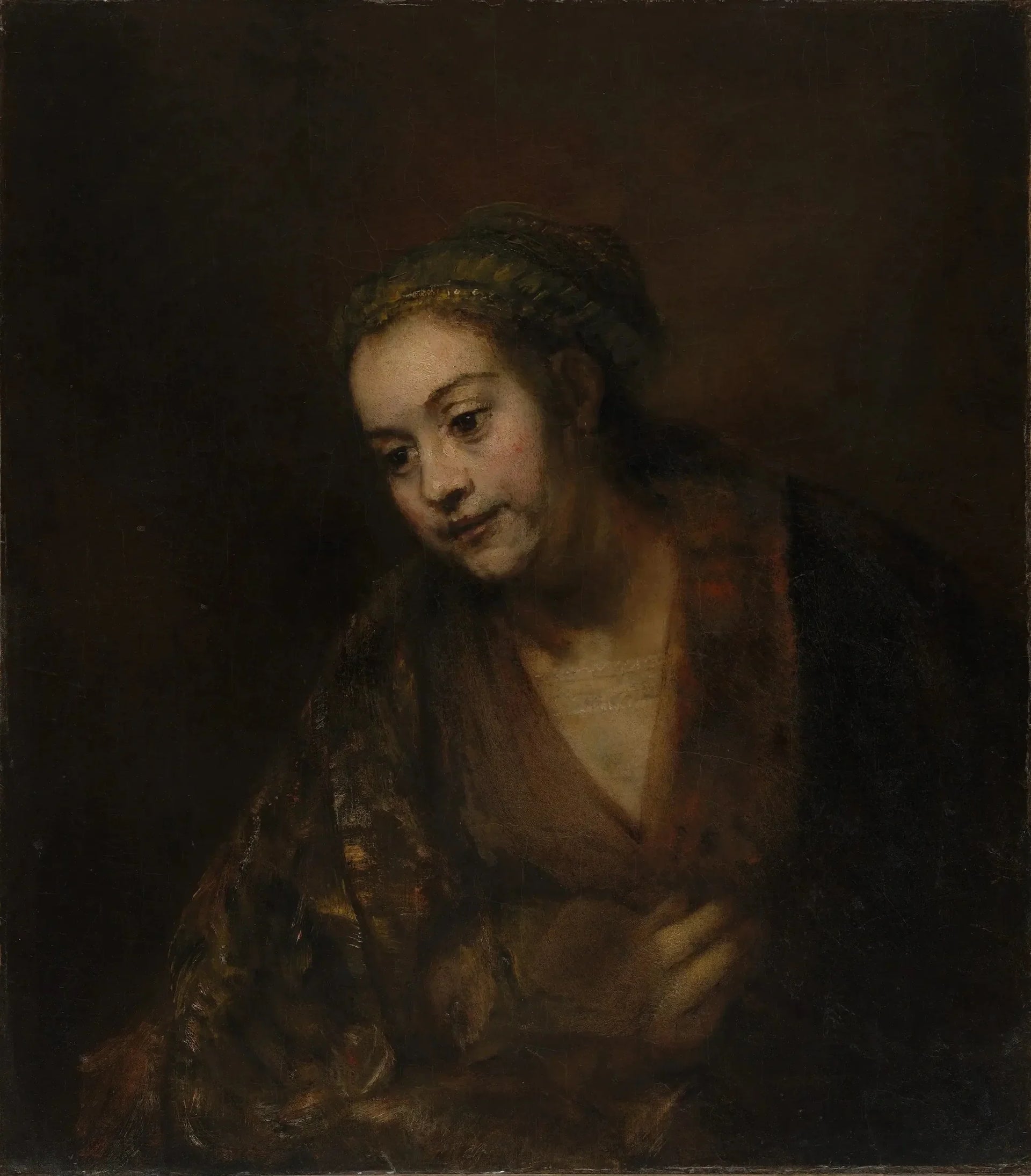Hendrickje Stoffels (1626-1663) - Rembrandt image 1 copie de tableau peinte à la main
