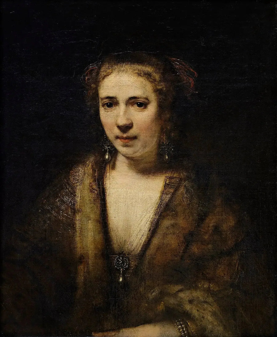 Hendrickje Stoffels med fløjlshat - Rembrandt